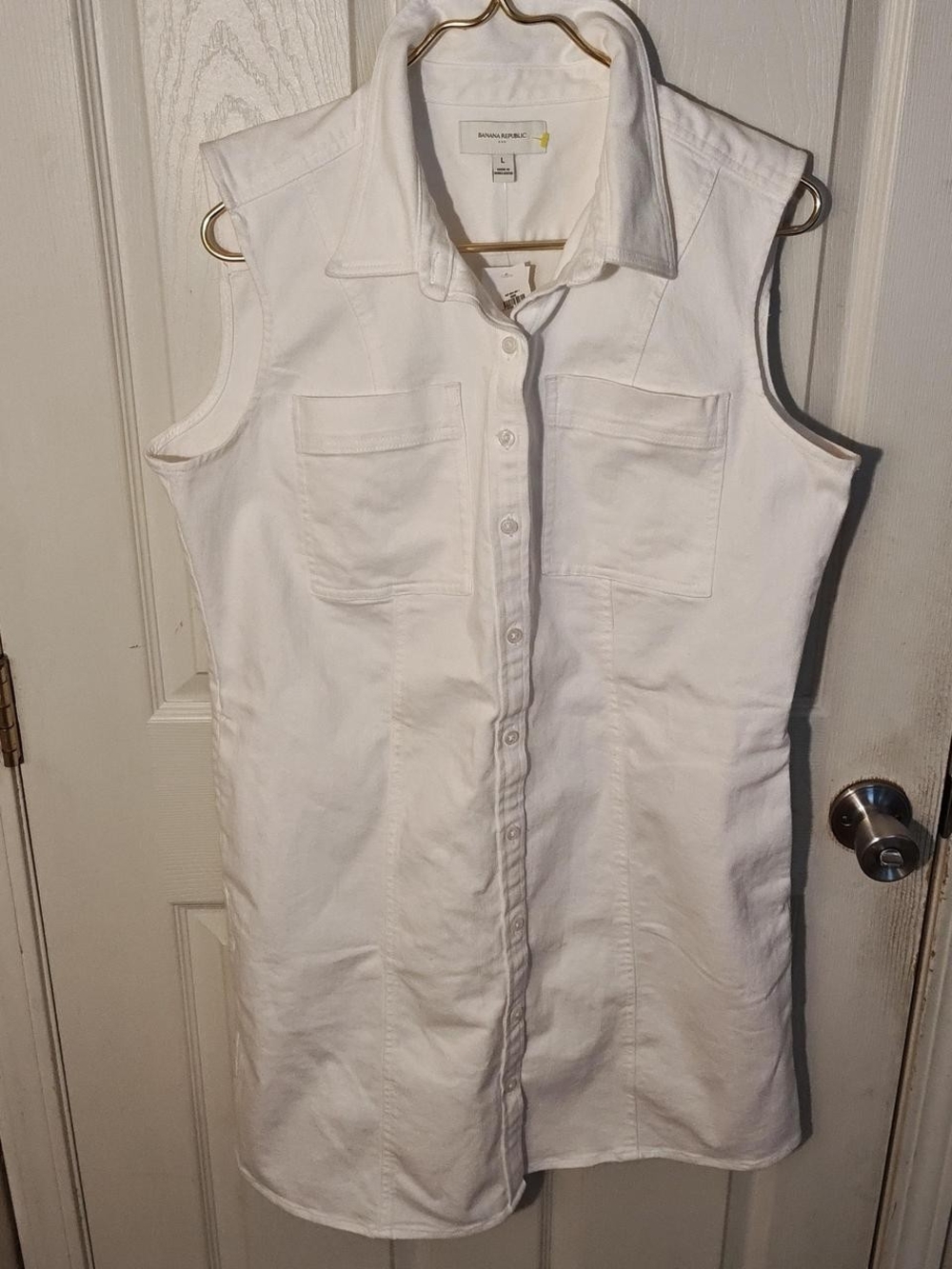 Banana Republic Sleeveless Shirt Dress
